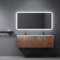 Frameless Rectangular LED Mirror, Screen Touch