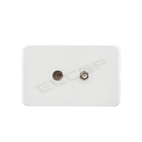 Double TV Socket (Free to Air + Foxtel) | I Series | Elcop